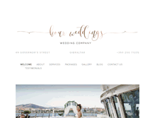 Tablet Screenshot of hourweddings.com